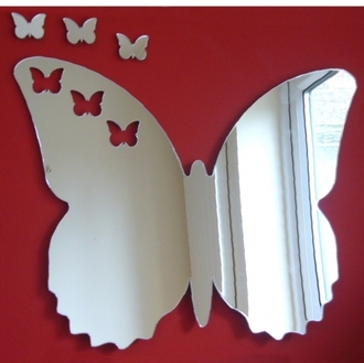 Декор из зеркального акрила &quot;Бабочки&quot;